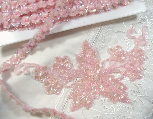 Floral  Sequin Appliques  