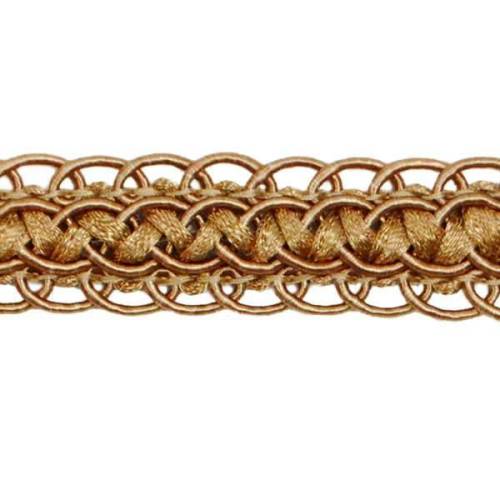 E6696 Antique Gold Gimp Sewing Upholstery Trim 3/4"