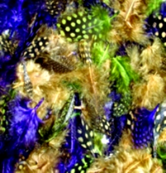 MR39352 Mardi Gras Feathers Package 7 grams