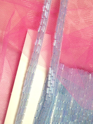 T8404   Lt. Blue Beaded Trim 1/4"