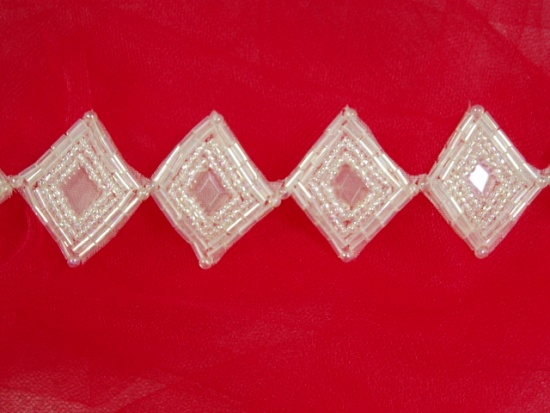 T8509  Crystal AB Diamond Beaded Trim