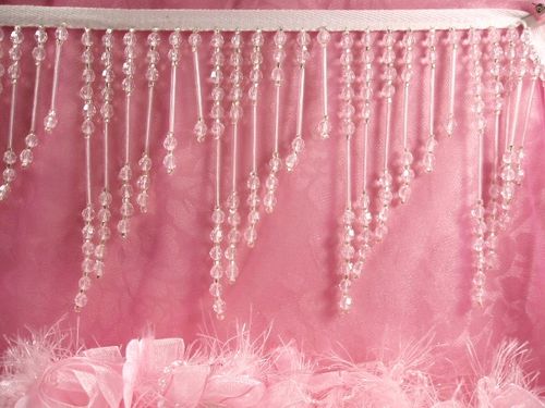 T9144  Crystal Beaded Fringe Trim 5"