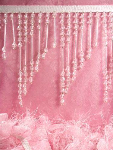 T9144  Crystal Beaded Fringe Trim 5"