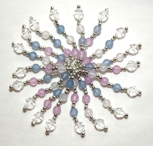 K9260   Dangle Beaded Applique 4"