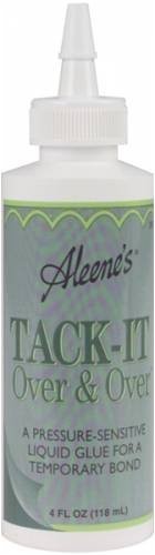 Aleene's "Tack-It Over & Over" Fabric Glue 4 Oz.