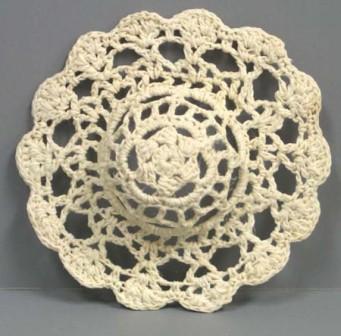 D5014  Ivory Crochet Hat