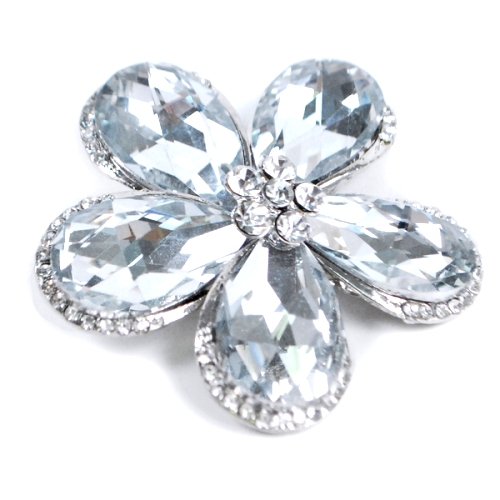 EFA213 Crystal Victorian Flower Rhinestone Brooch