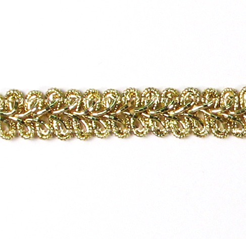 E1901  Gold Metallic Gimp Sewing Upholstery Trim 1/2"