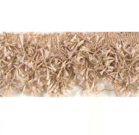 E2585 Beige Hairy Gimp Fringe Sewing Trim
