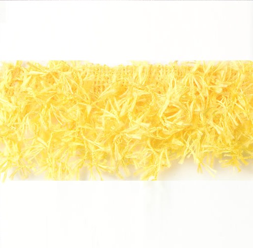 E2585 Yellow Hairy Gimp Fringe Sewing Trim