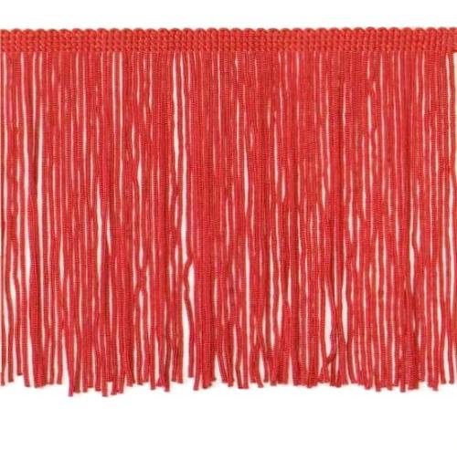 E4428 Red Chainette Fringe Trim 6"