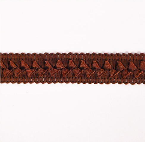 E6182  Chocolate Brown Lattice Gimp Sewing Craft Trim 3/4"