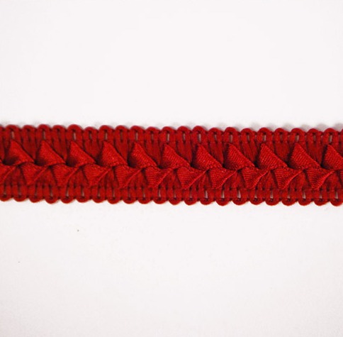 E6182 Red Wine Lattice Gimp Sewing Craft Trim 3/4"