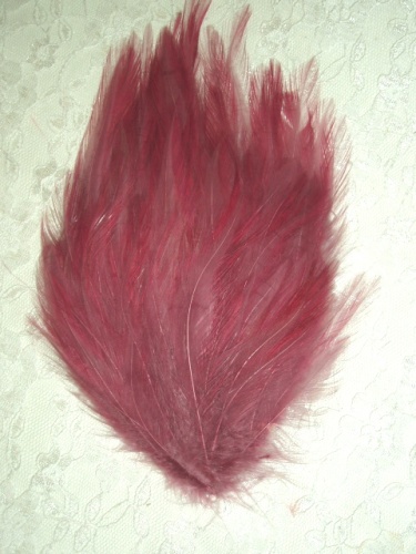 MR002  Mauve  Rose  Feather Pad Applique 7"