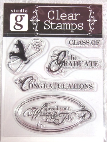 RS18  Clear Stamp Graduation Stamps