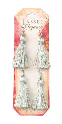 E5970  Set of ( 4 )  Sea Foam Mini Tassels 2"