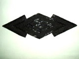 Black Arrow 9.25" Beaded Applique  K8396
