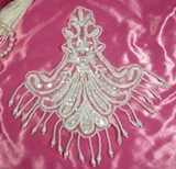 0199 White Venice Lace Sequin Beaded Appliques