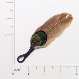 E4137  Brown Feather Motif  4"