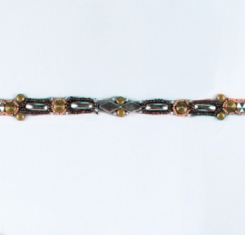 E4492 Metal Diamond Designer Beaded Trim