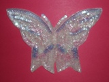 Pastel Butterfly 7" Sequin Beaded Applique  K8627