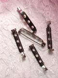 D10  Set of 5 Applique Pin Backs