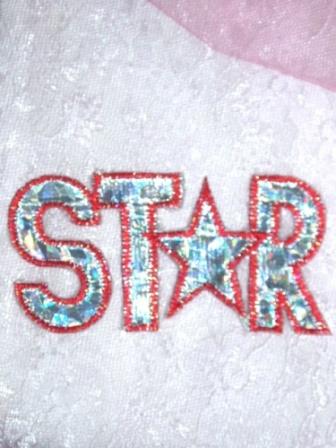 DS4  Red Star Holographic Applique 3.25"