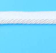 E2538  Twisted Shimmering White Lip Cord Trim 1/4"