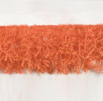 E2585 Orange Hairy Gimp Fringe Sewing Trim
