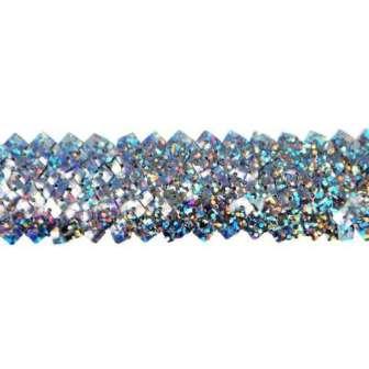 E4568  Gunmetal Stretch Starlight Sequin Trim