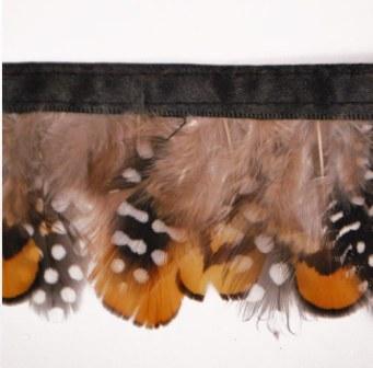E6147  Spotted Marabou Feather Sewing Trim 2"