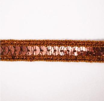 E6172  Holographic Bronze Sequin Sewing Trim