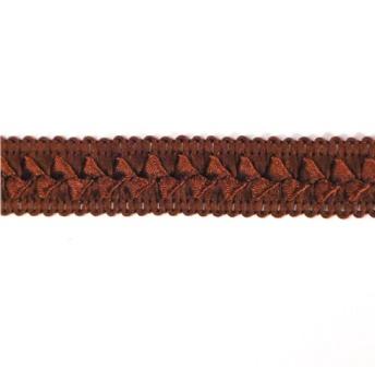 E6182  Chocolate Brown Lattice Gimp Sewing Craft Trim 3/4"