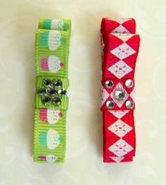 KK1B Set of ( 2 ) Kutsie Klips Hair Bow Hair Clips