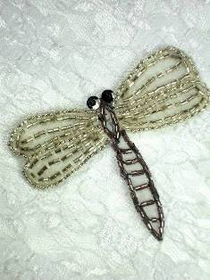 LC1415 Fire Fly Beaded Sequin Applique 3"