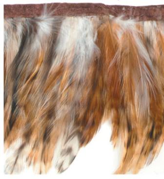 E5112  Auburn Mix Feather Marabou Sewing Trim 3.5
