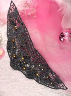 MS26 Grey Collar Applique 10"