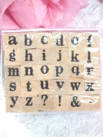RS11  Alphabet  Rubber Stamp Set