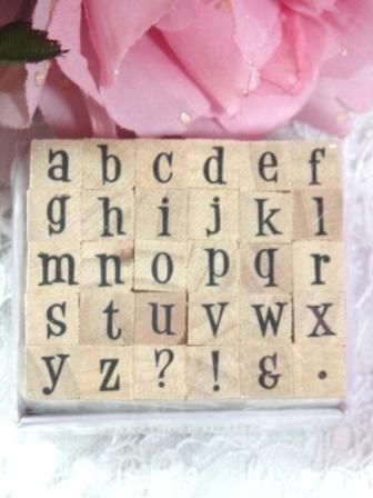 RS14  Alphabet  Rubber Stamp Set