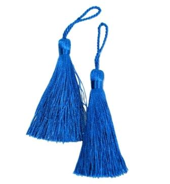 E5524  Set of Two Royal Blue Tassels 3.75"