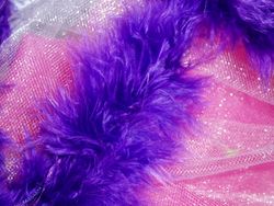 D6267 Purple Marabou Fur Feather Trim 36" Package Pre-cut