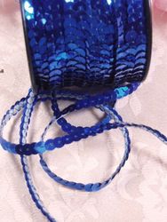SS  3 Yards Blue Sequin Strand 6mm Trim