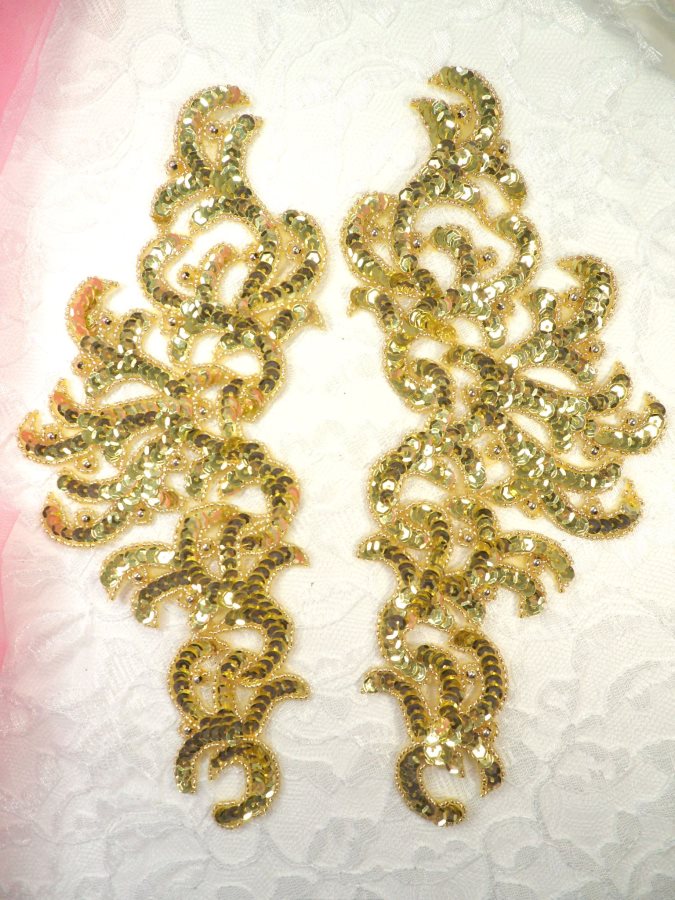 Sequin appliques for dance costumes Red Wing Spaghetti strap backless