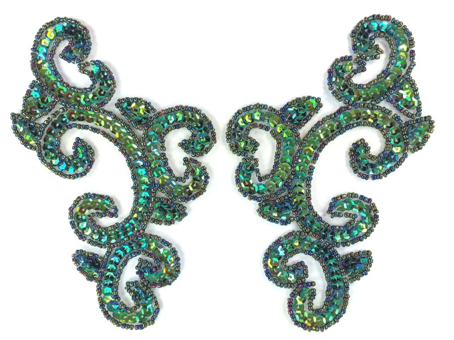 peacock applique