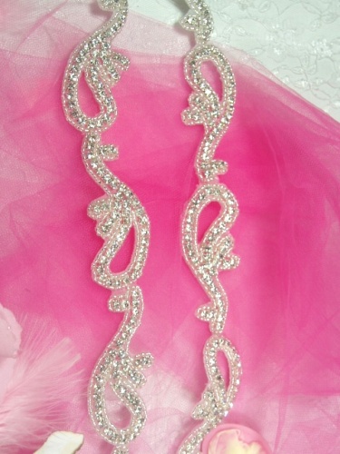 0473  Genuine Rhinestone Beaded Trim  1.75