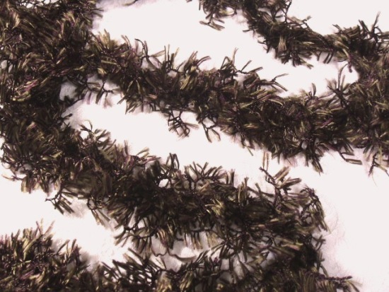 C79  Olive Mix Hairy Gimp Fringe Sewing Trim 2.25