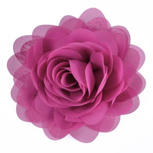 E6042 Bright Purple Floral Brooch Clip Applique 5