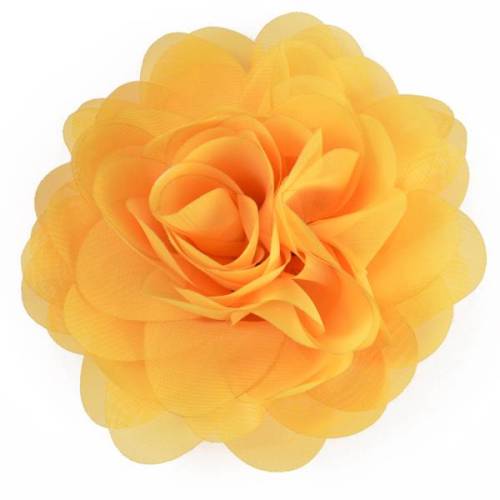 E6042 Yellow Floral Brooch Clip Applique 5