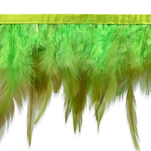 E6984 Lime Green Jaylo Feather Fringe Trim 5.5\