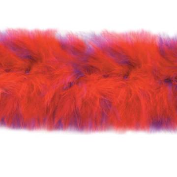 D6267 Red Hat Marabou Fur Feather Trim 36\ Package Pre-cut